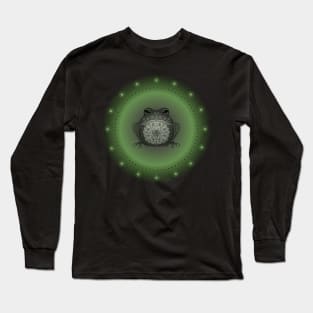 Peaceful Frog, Spirit Animal. Totem, Meditative. Long Sleeve T-Shirt